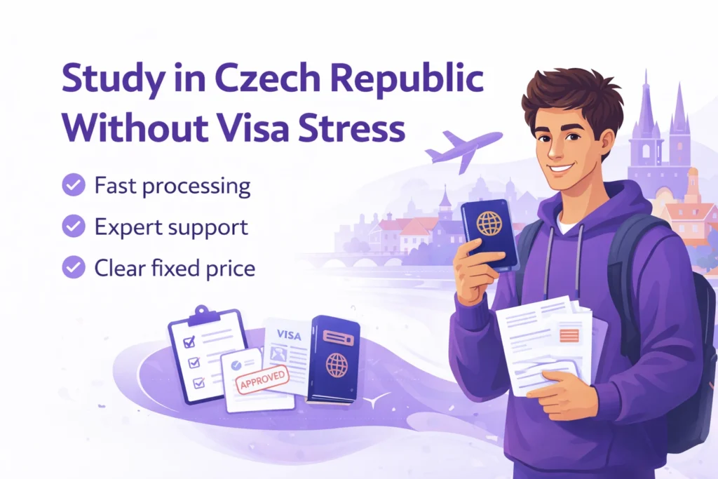 Czech student visa application process for non EU students