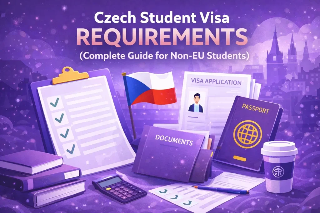 Documents required for Czech student visa application in the Czech Republic