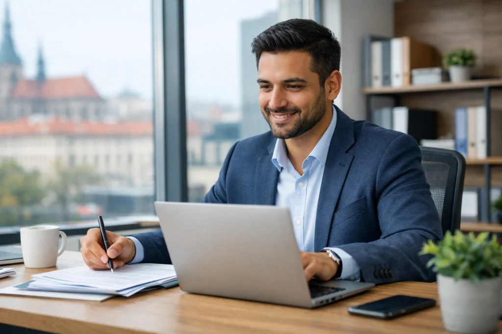 Non-EU professional working in the Czech Republic after receiving an Employee Card