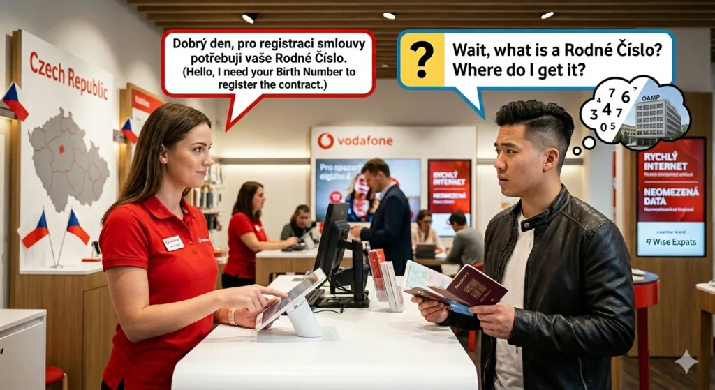 The Rodné Číslo Barrier: Confused at the Counter